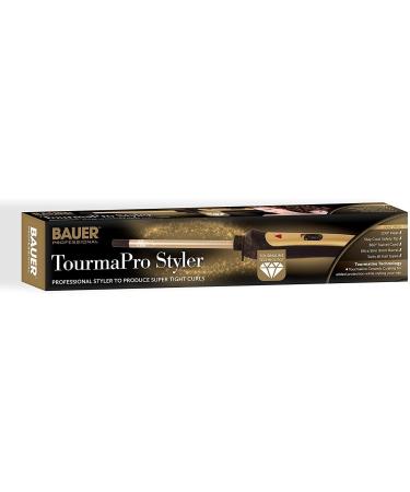 Bauer 38860 Slimline Curling Wand - TourmaPro Styler for All Hair Types - 9mm Barrel, 200 Heat, 360 Swivel Cord - Cool Touch Tip - Buy Online on GoSupps.com