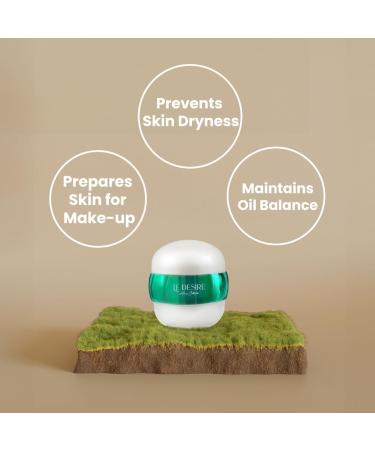 Le Desire Day Cream All Day Protection Ultra Rich Moisturizer Sugar Cane Squalane & Biomimethic Peptide SPF55 50 ml All Skin Types - Buy Online on GoSupps.com