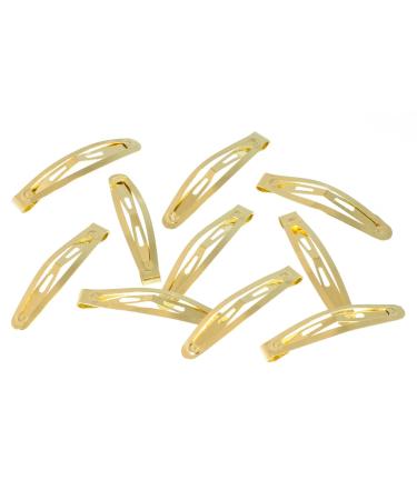 HAARallerliebst 10-Piece Gold Snap Hair Clips Set for Women & Kids - 4 cm Metal Hair Accessories with Storage Box (Pink) - Buy Online on GoSupps.com