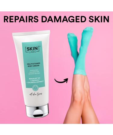 Skinlabo Multivitamin Body Cream 200ml - Hydrating Protecting & Moisturizing with Ceramide & Marigold Extract - Ideal for All Skin Types - Shop Now! - Buy Online on GoSupps.com