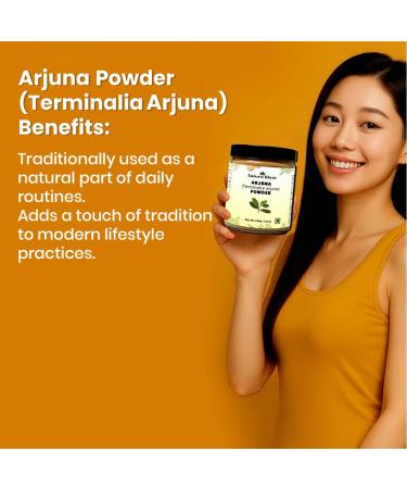 Nature Blaze Arjuna Powder | Terminalia Arjuna | Finely Ground Botanical Powder | No Additives Preservatives or Fillers | Traditional Ingredient Jar Pack | 200Gm / 7.0 Oz - Buy Online on GoSupps.com