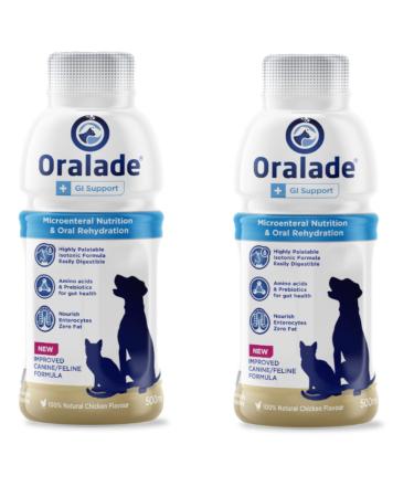 Oralade GI Support Tasty Solution for Dogs and Cats - Twin Pack - 2 x 500 ml