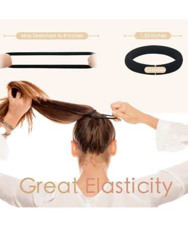 Z-CHARMMY Hair Ties - 120 Pcs Black Elastics for Thin and Thick Hair, Ponytail Holders, No Damage - Buy Online on GoSupps.com