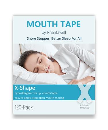 Mouth Tape for Sleeping 120pcs Specially Designed for Lip Contact, Mouth Tape for Snoring, Lip Tape for Sleep, Mouth Tape for Sleep Apnea, Mouth Strips for Sleeping, Snore Reduction, Nasal Breathing