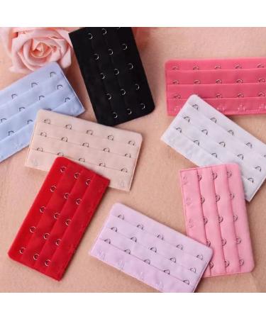 Ewanda store 16 Pcs 5 Hook 3 Rows Spacing Bra Strap Extenders Bra Extensions for Women Mixed Color - Buy Online on GoSupps.com