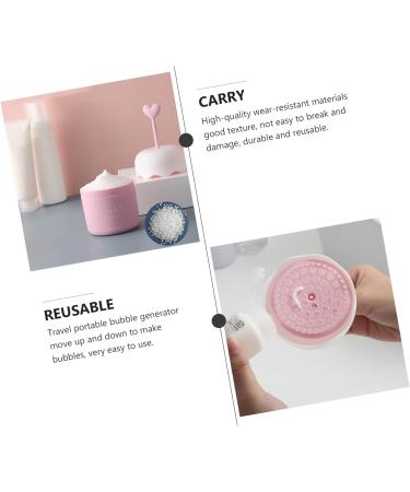 Convenient Foam Shampoo Maker - Pink Foamer Bottle for Rich Facial Bubbles | Travel Beauty Tool | Mini Home Skin Care Device - Buy Online on GoSupps.com