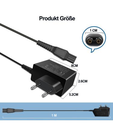 Razor 15V 5.4W Charger Cable Compatible with Philips Norelco HQ8505 9000 7000 3000 Series - Replacement for QT4022 PT860 AT750 S5050 QC PT RQ QG HQ - Buy Online on GoSupps.com