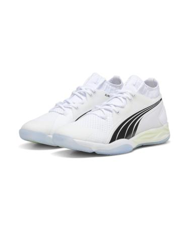 PUMA Men's Eliminate Nitro SQD Handball Shoes 42 EU White Black Concrete Gray