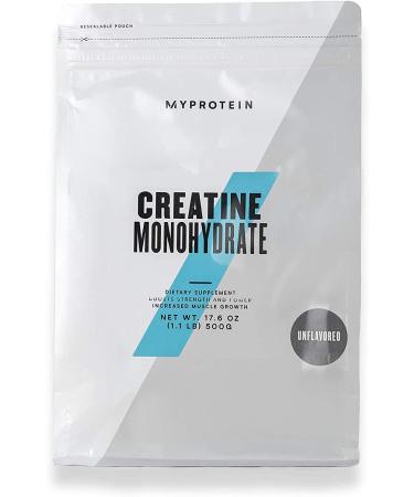 Myprotein Creatine Monohydrate .55 lbs - Unflavored Unflavored 8.8 Ounce (Pack of 1)