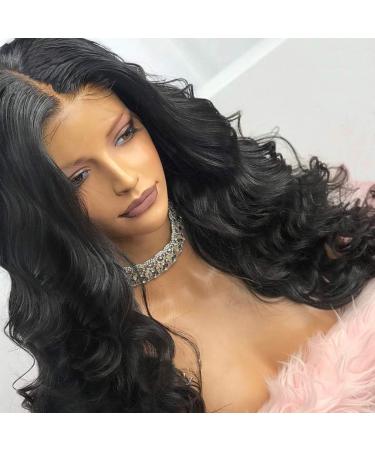 Saupa Lace Front Wig - 20 Inch Real Human Hair Body Wave - Pre-Plucked Brazilian Lace Frontal Wigs for Women - Buy Online on GoSupps.com