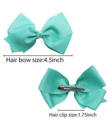 40 Colors Toddler Girls Hair Bows Clips - Grosgrain Ribbon Pinwheel Bows for Kids & Teens - Buy Online on GoSupps.com