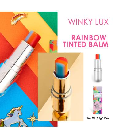 Winky Lux Rainbow Tinted Lip Balm | pH Color Changing Lipstick with Jojoba Oil | Pineapple Scent .13 oz - Buy Online on GoSupps.com