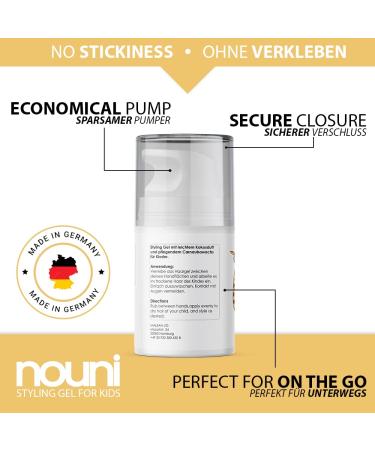 Hair Gel for Children | Paraben-Free Silicone-Free Sulfate-Free | Vegan Styling Gel | Niuni Kids | Made in Germany | 50ml (1 Pack) - Buy Online on GoSupps.com