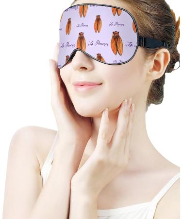 Midsummer Cicada Sleep Mask - Adjustable Eye Cover for Sleeping, Blocking Light - Men and Women - Ideal for Night, Travel, Nap - Buy Online on GoSupps.com