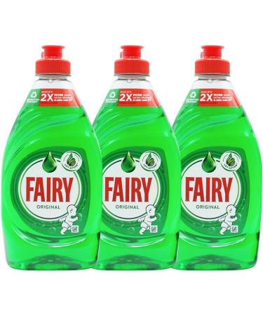 Washing Up Liquid Bundle With Fairy Liquid Original 320ml X 3 With Dishmatic Washing Up Sponge Liquid Fillable Handle + 6 Refill Sponges Bonus Pack - Buy Online on GoSupps.com