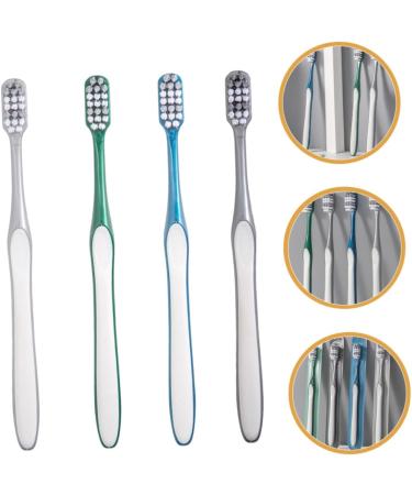Beaupretty 4-Piece Men's Toothbrush Set - Large Head Manual Travel Toothbrushes for Effective Cleaning - Buy Online on GoSupps.com