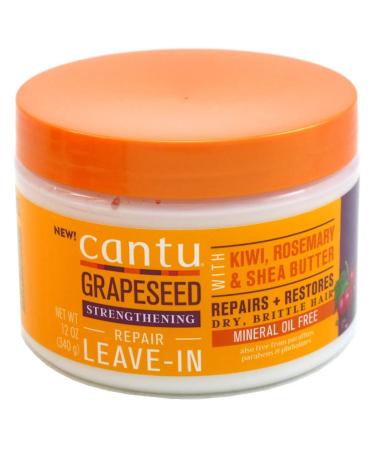 Cantu Grapeseed Leave in Conditioning Cream 12 oz