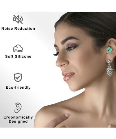Noise Cancelling Ear Plugs for Sleeping & Concert 2 Pairs Silicone Ear Plugs for Swimming Kids & Adults 32dB Hearing Protection - Buy Online on GoSupps.com