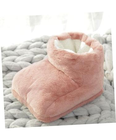 Packove USB Plush Shoes Heater | Warm Foot Massager & Electrical Slippers | Ideal for Free Time & Office | Pink Rosa Size 1 - Buy Online on GoSupps.com