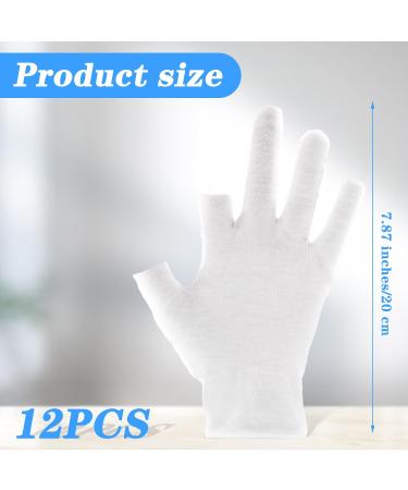 Dimeho 6 Pairs Moisturizing Cotton Gloves Touchscreen Overnight Sleeping Gloves Lightweight Nighttime Lotion White Gloves for Bedtime Dry Hand Therapy Sensitive Irritated Skin SPA - Buy Online on GoSupps.com