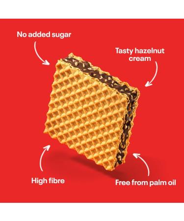 NEOH Hazelnut Wafers - Ideal for Ketogenic and Low Carb Diet Gourmet and Healthy Alternative to Treats Zero Added Sugar 95 kcal per Serving 12-Pack - Buy Online on GoSupps.com