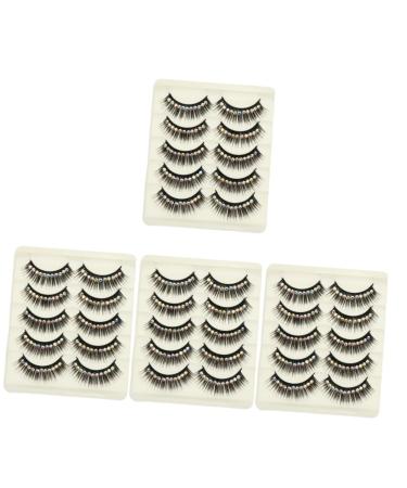 Beaupretty Long Fake Lash Eyelashes Pairs diamond false eyelashes cosplay eyelash performance eyelash rhinestone women eyelash natural false eyelashes eyelash core chemical fiber Cosplay