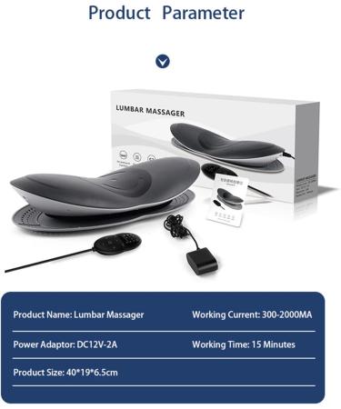 Electric Lumbar Vertebrae Traction Device - Inflatable Back Extension for Sciatic Pain Relief & Lumbar Massage | Made in China - Buy Online on GoSupps.com