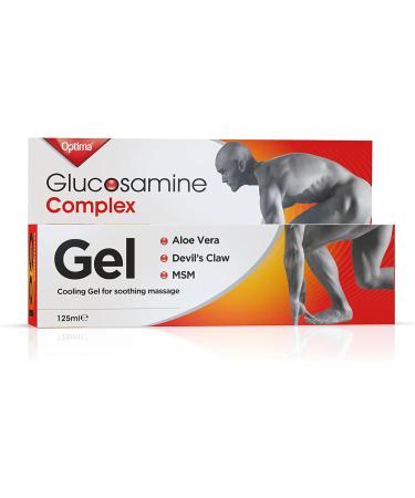 Optima Glucosamine Complex Gel 125ml - Natural Cooling Relief with Aloe Vera, Devil's Claw, and MSM - Cruelty-Free - Buy Online on GoSupps.com