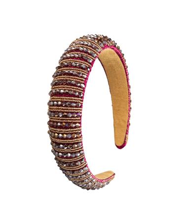 Scicent Women's Padded Hair Ripe Headgear - Glittering Diamond Pearls Hair Bands for Parties & Weddings - Stylish Accessories for Girls - Buy Online on GoSupps.com