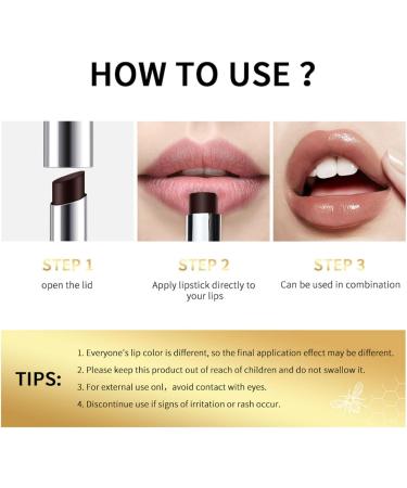 Black Honey Lipstick Tinted Lip Balm Hydrating Natural Glossy Lip Balm Moisturizing Makeup Lipstick (2PCS) - Buy Online on GoSupps.com