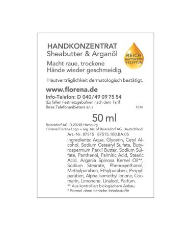 Florena Hand Cream Concentrate 50ml | Nourishing & Hydrating | International Shipping Available - Buy Online on GoSupps.com