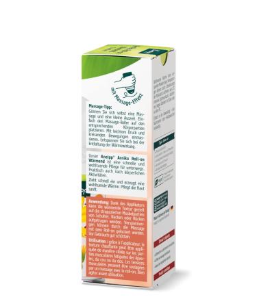 Kneipp Arnika Roll-On Warming Massage Roller 50ml - Relieves Neck Shoulder Back & Muscle Tension | Ideal for Post-Workout Relaxation - Buy Online on GoSupps.com