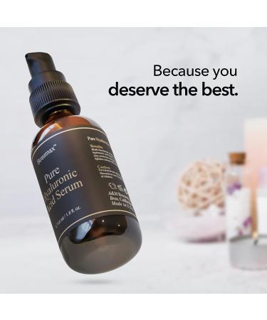 Beaumax Hyaluronic Acid Serum - Intense Moisturizer for Face - 54 ml (1.8 fl oz) - Buy Online on GoSupps.com