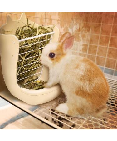 Balacoo 1pc 2 in 1 Grass Stand Hamster Chinchilla Feeder Food Basket Bunny Feeder Rack Manger Pet Ferrets - Buy Online on GoSupps.com