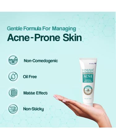Anti-Acne Moisturizer - Venusia Lotion 2.6oz | Controls Oil Production & Hydrates Skin - Buy Online on GoSupps.com