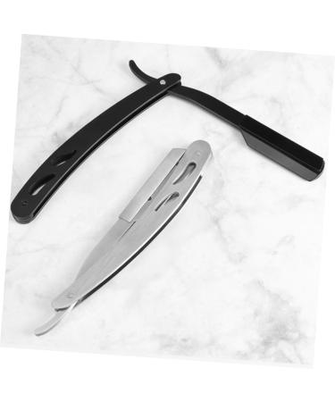 Seaesfoufu Vintage Razor Halter - Foldable Stainless Steel Razor for Men | Rust-Free Hair Clipping Tool - Buy Online on GoSupps.com