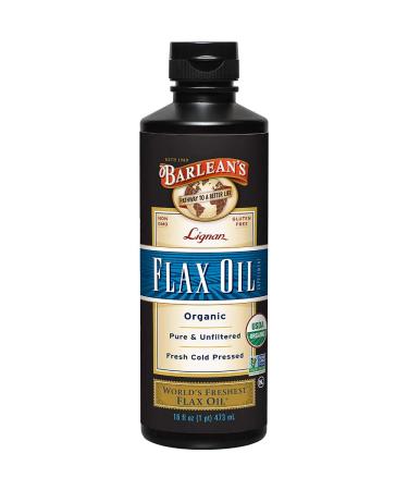 Barlean's Organic Lignan Flax Oil 16 fl oz (473 ml)