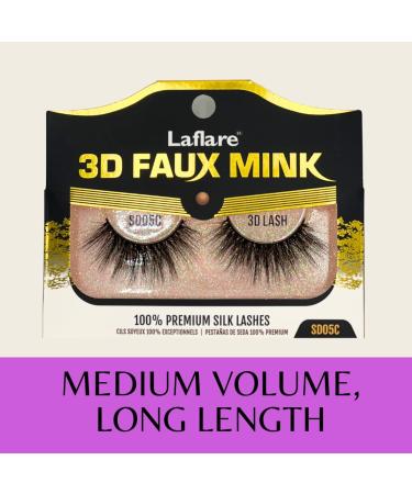 MRS GWEN HAIR & ACCESSORIES | Laflare 3D Faux Mink Eyelashes - Premium Silk Feather Light & Reusable (SD05C) - Natural Look & Easy to Apply - International Shipping Available - Buy Online on GoSupps.com