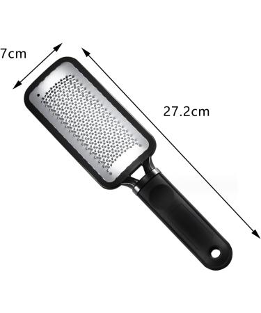 yeeyeanglzk Colossal Foot Rasp File and Callus Remover. Professional Foot Care Pedicure Stainless Steel File to Removes Hard Skin Can Be Used on Both Dry and Wet Feet - Black - Buy Online on GoSupps.com