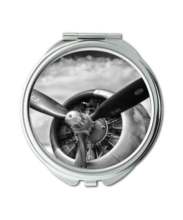 YENDOSTEEN aircraft Mirror Compact Mirror fighter bomber pocket mirror portable mirror