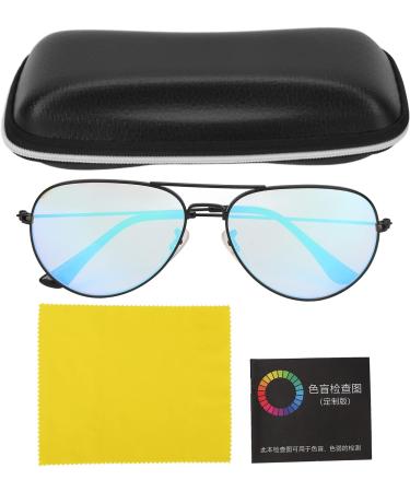 Red Green Colorblind Corrective Glasses Set - Includes Glasses Case Cleaning Cloth & Test Card for Enhanced Vision - Buy Online on GoSupps.com