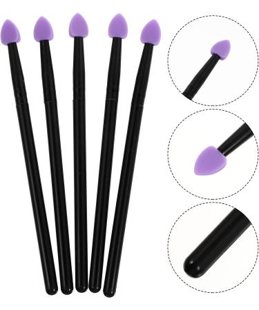 FOMIYES 5pcs Silicone Eyeshadow Brush Makeup Brush Sponge Eyeshadow Brush Eye Cosmetic Brush Simple Suite Purple - Buy Online on GoSupps.com