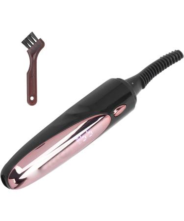 Verdant Touch Portable Electric Eyelash Curler Heated Electric Eyelash Curler Rechargeable Portable Silicone Brush Head for Women Black - Buy Online on GoSupps.com