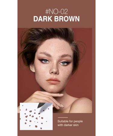 Lovelycat Freckle Pen Colorful Popular Freckle Pen Ultra Natural and Realistic Freckle Long lasting Waterproof and Soft Creating a Natural and Easy Makeup Look (dark brown) - Buy Online on GoSupps.com