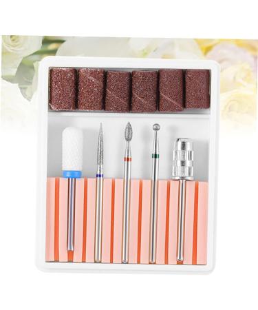 Housoutil 1 Set Nail Art Tool Nail Files for Gel Nails Cuticle Drill Bit Electric Nail File Sturdy Drill Bits Brocas Para Acrylic Nail Tools Polish Manicure Nail Drill Pink 6.5x5.5cm Pink - Buy Online on GoSupps.com