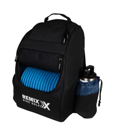 Remix Disc Golf Deluxe Backpack Disc Golf Bag - Black