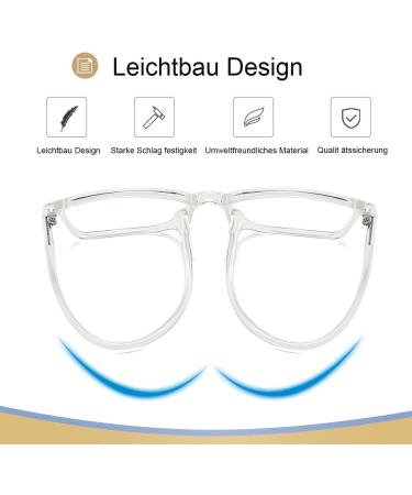 Buy Blue Light Filter Glasses | Anti-Blue Light Computer & Gaming Glasses for Men & Women | Prescription-Free Transparent Blueblocker Eyewear - Buy Online on GoSupps.com