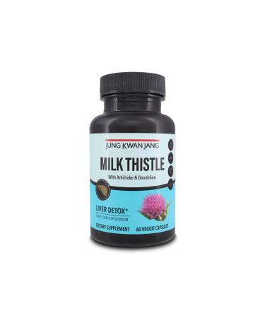 JUNG KWAN JANG Milk Thistle with Artichoke & Dandelion - 60 Capsule LIVER DETOX with milk thistle