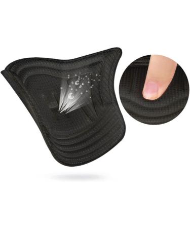 NOLITOY Comfort Shoe Inserts - 2 Pairs for Men & Women | Track Shoes & Gym Sneakers Heel Pads | Sponge Protection - Black 11.5x8cm - Buy Online on GoSupps.com
