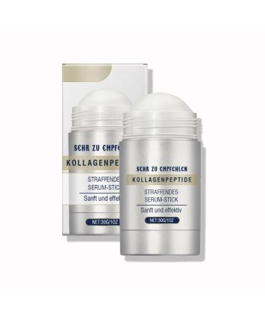 Flysmus Collagen Peptides Firming Serum Stick Flysmus Firming Serum Stick Collagen Neck Facial Care Stick Anti Aging Serum Stick to Improve Skin Elasticity (1pc)